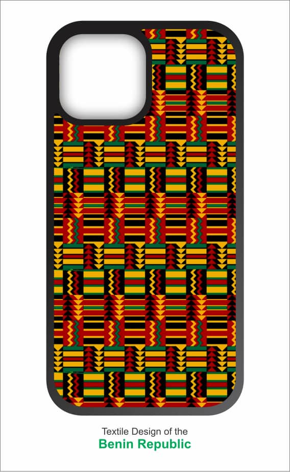 Benin Republic Phone Case | African Textile iPhone 15/16 & Galaxy S24/S25 Cover - Shockproof