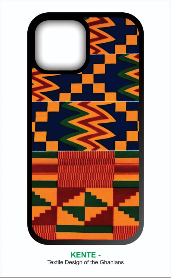 Ghana Kente Phone Case | African Print iPhone 15/16 & Galaxy S24/S25 Cover - Shockproof