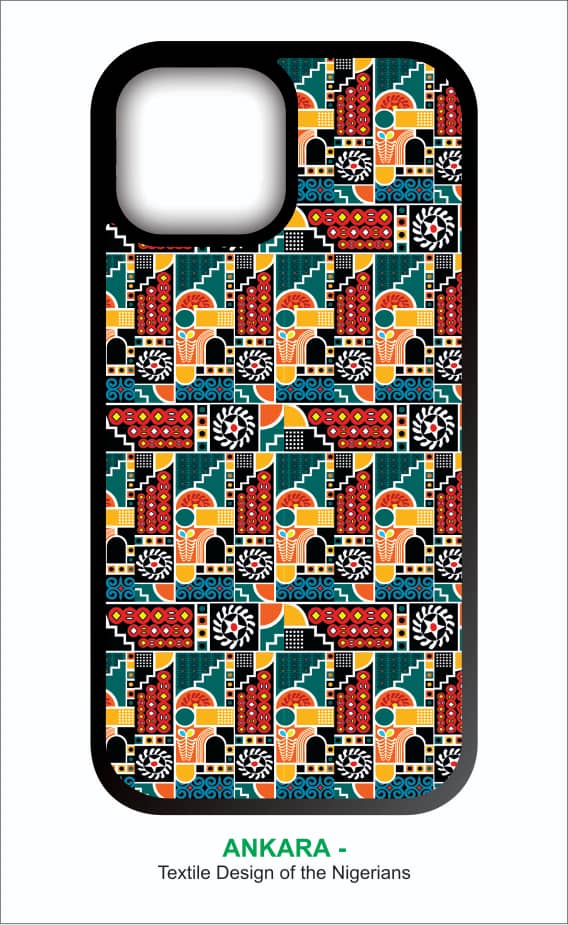 African Ankara iPhone 15/16 & Galaxy S24/S25 Case | Nigeria Heritage Shockproof Cover