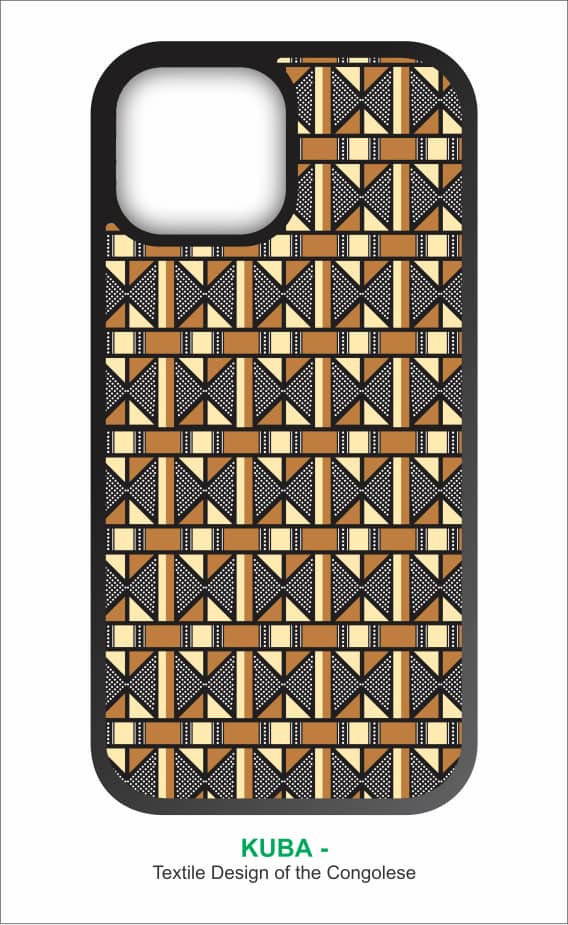 Congo Kuba Cloth Phone Case | African Geometric iPhone 15/16 & Galaxy S24/S25 Cover - Shockproof