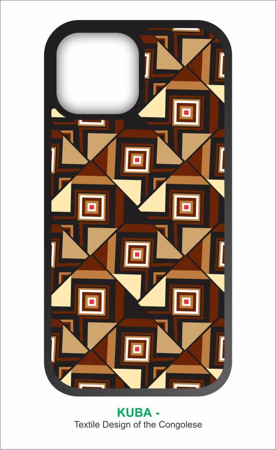 Congo Kuba Cloth Phone Case | African Geometric iPhone 15/16 & Galaxy S24/S25 Cover - Shockproof